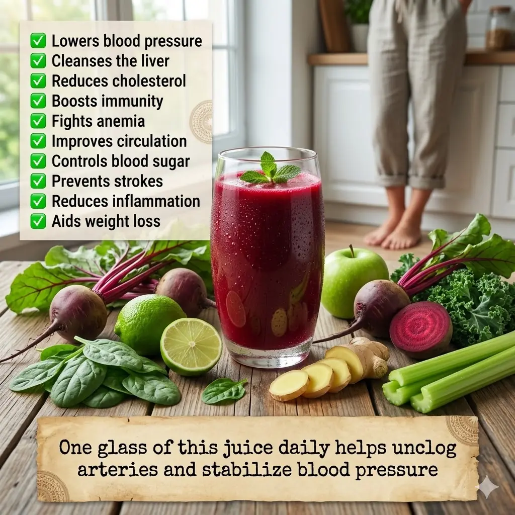Just One Glass of Beet and Lemon Juice May Support Clogged Arteries and High Blood Pressure