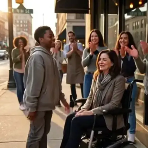 The poor black boy asked the paralyzed millionaire: “Can I cure you in exchange for that leftover food?” She smiled – and then everything changed