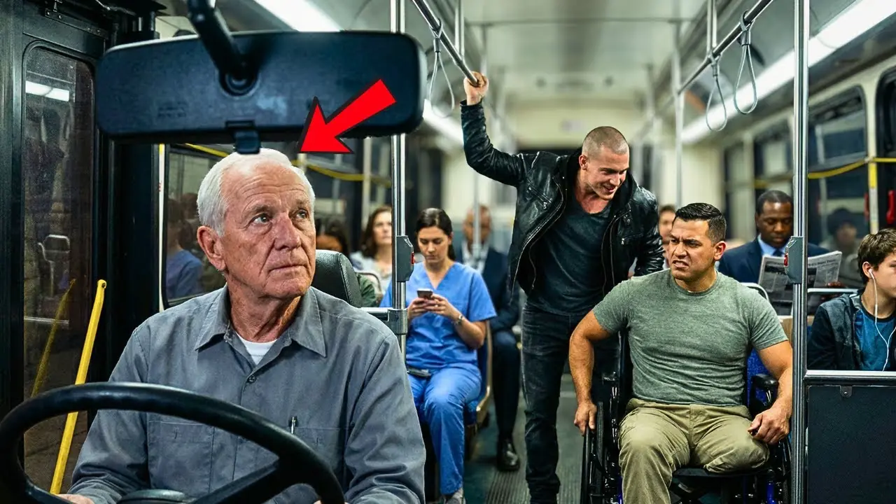 Young Men Mocked a Wheelchair Veteran on a City Bus — Then the Driver Spoke and The Bus Went Silent