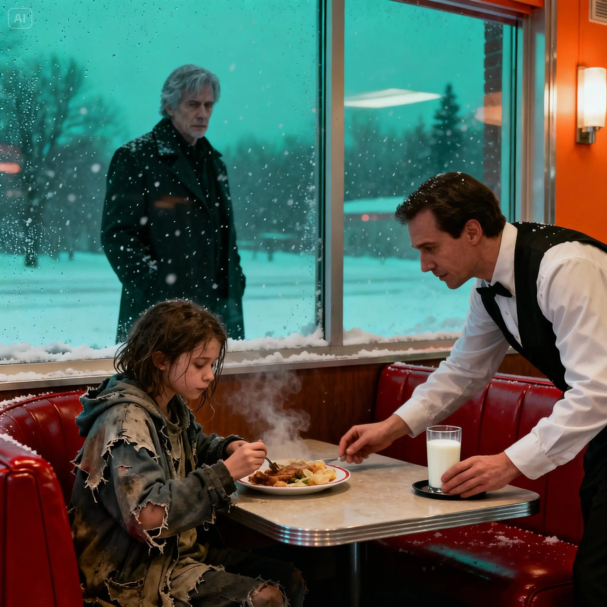 Starving and desperate, he stepped into a restaurant to eat leftovers, never imagining that the owner inside would change his life forever.