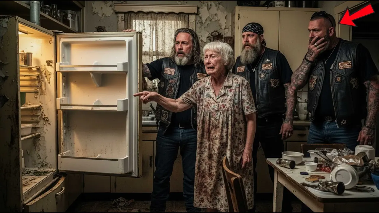 Crying 77-Year-Old Woman Showed Hells Angels Her Empty Fridge — Then This Happened