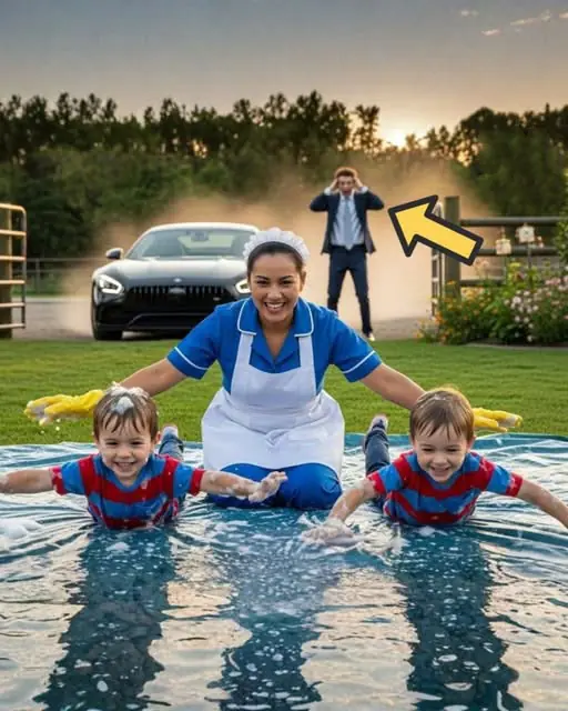 MILLIONAIRE STORMS HOME TO FIRE THE MAID, THEN FREEZES WHEN HE SEES HIS “PARALYZED” TWINS STANDING