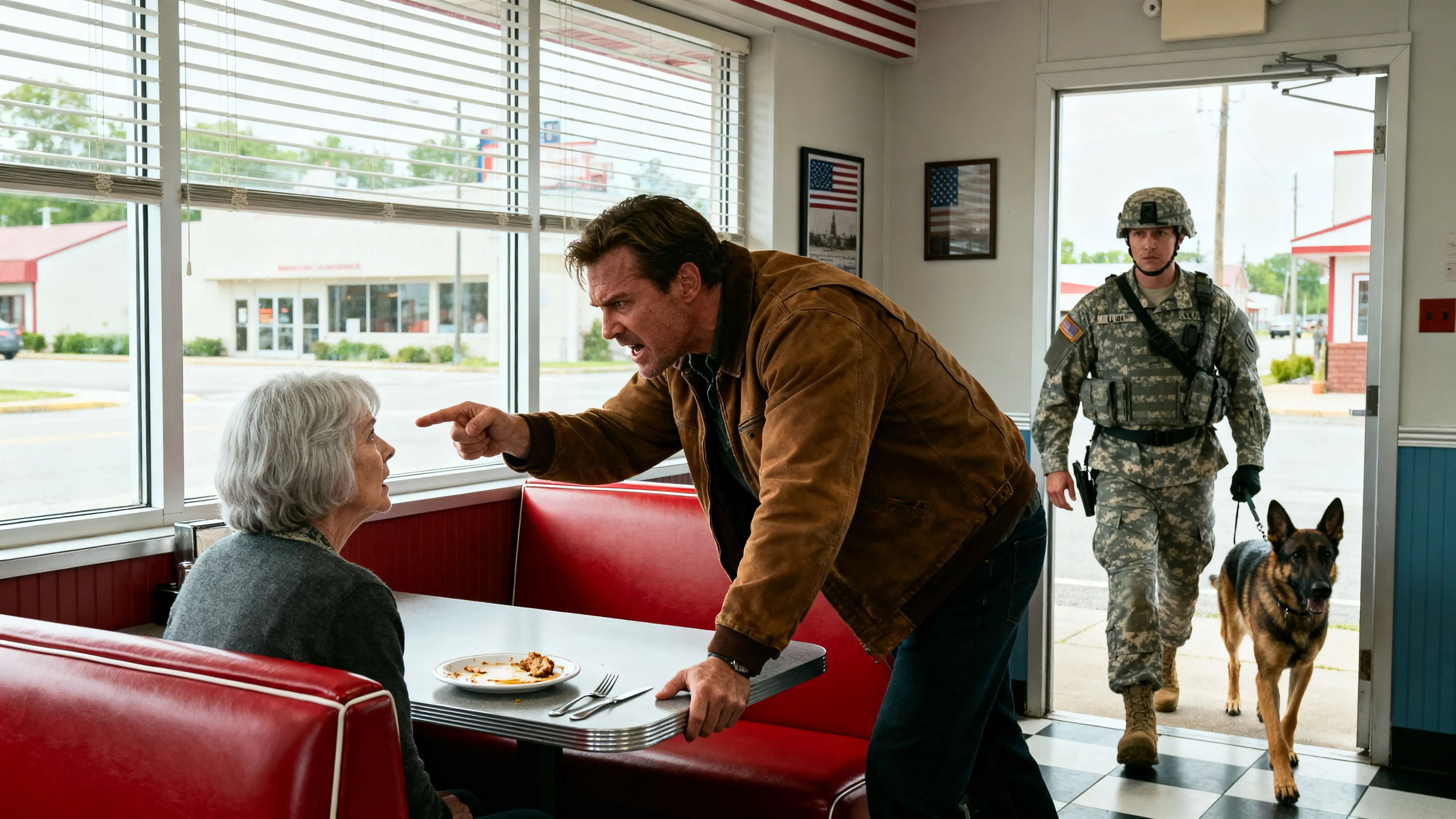 A Man Laughed At an Elderly Widow at Diner — Not Knowing Her Son Was a Navy SEAL