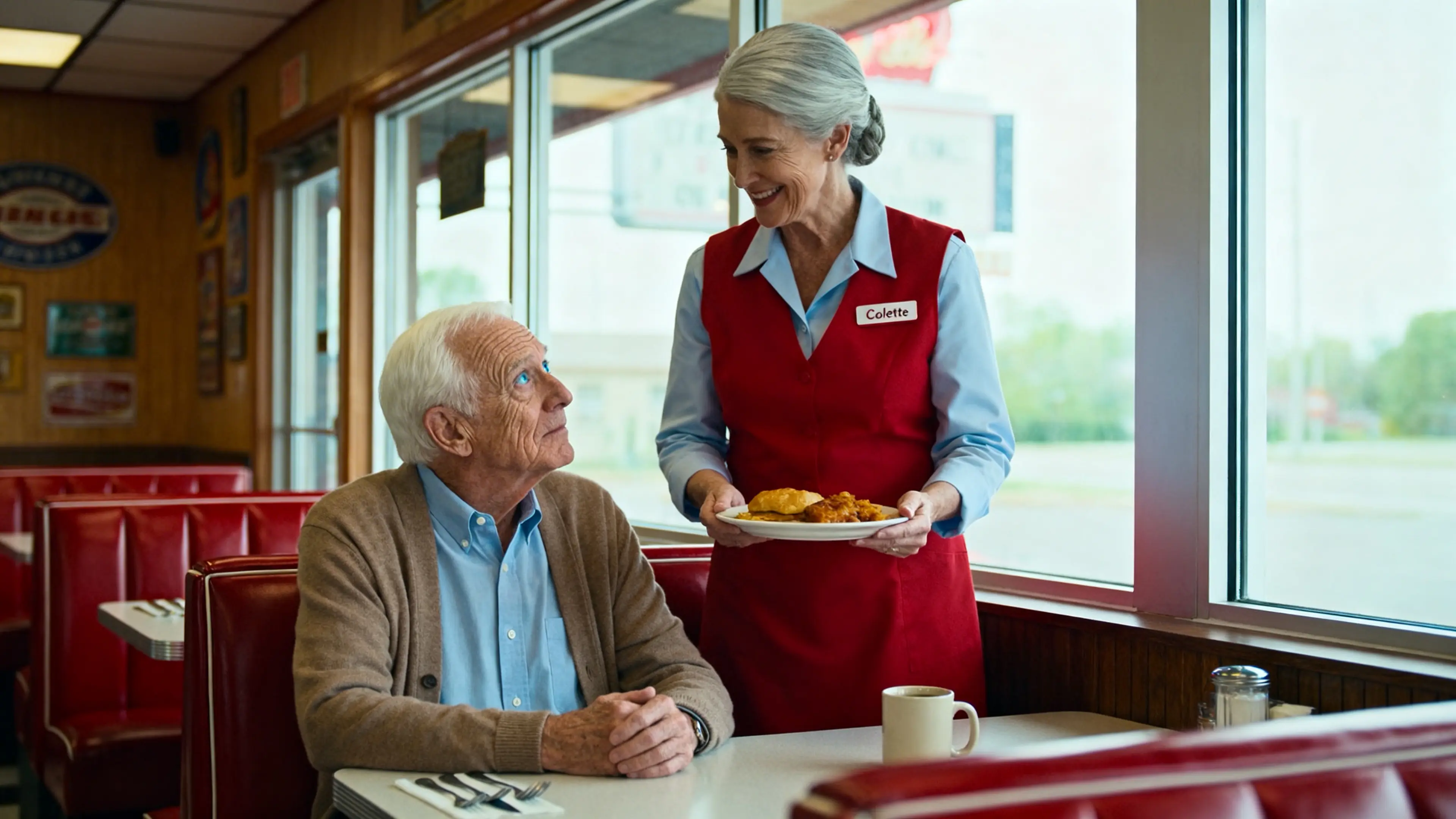 A Waitress Helped an Old Man Every Morning - Until His Son Walked In