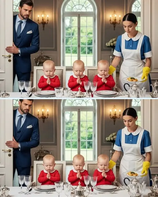 YOU COME HOME EARLY FOR LUNCH—AND CATCH YOUR MAID RAISING YOUR QUADRUPLETS LIKE YOU NEVER DID