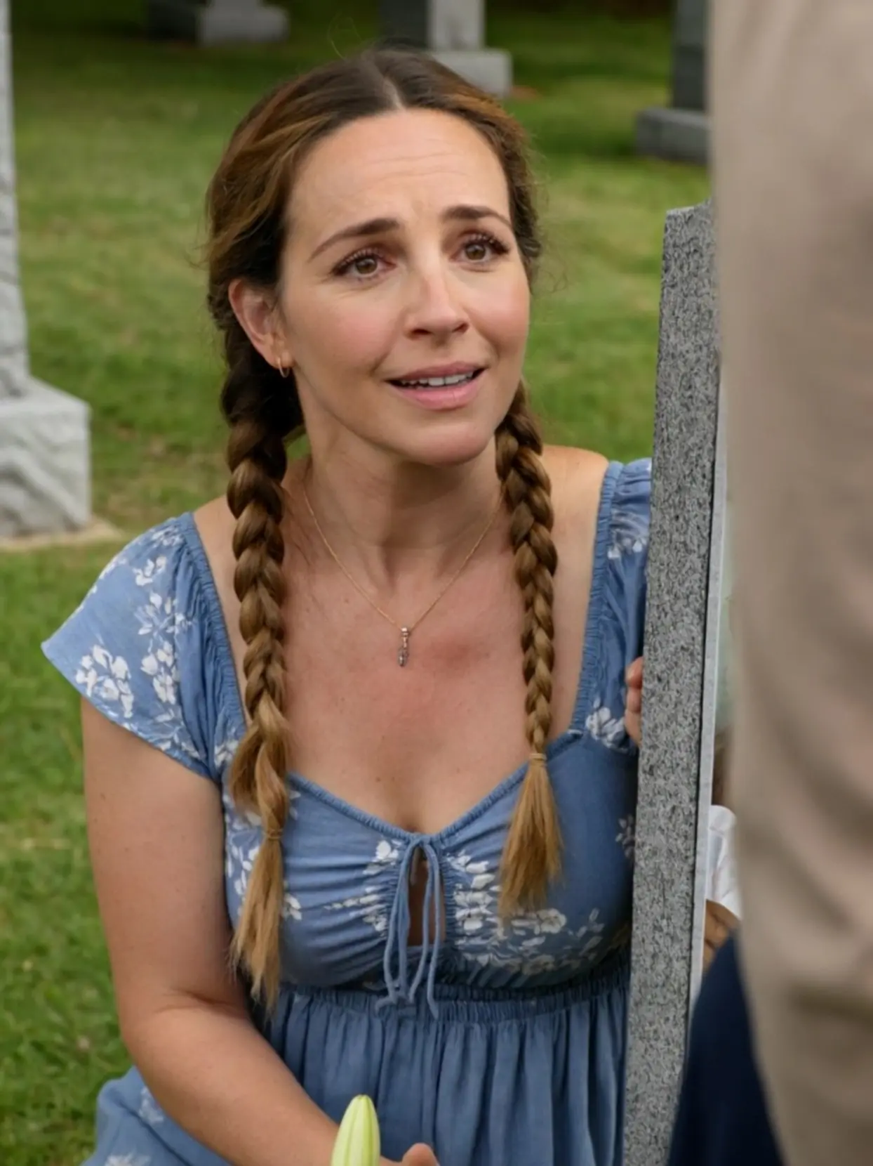 I Was Mourning My Twins at Their Grave When a Boy Said, “Mom… Those Girls Are in My Class