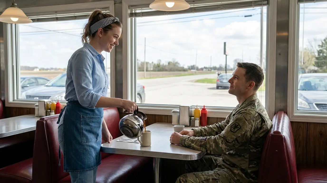 Small Town Waitress Hides a Deadly Secret — Until Navy SEALs Show Up at Her Diner