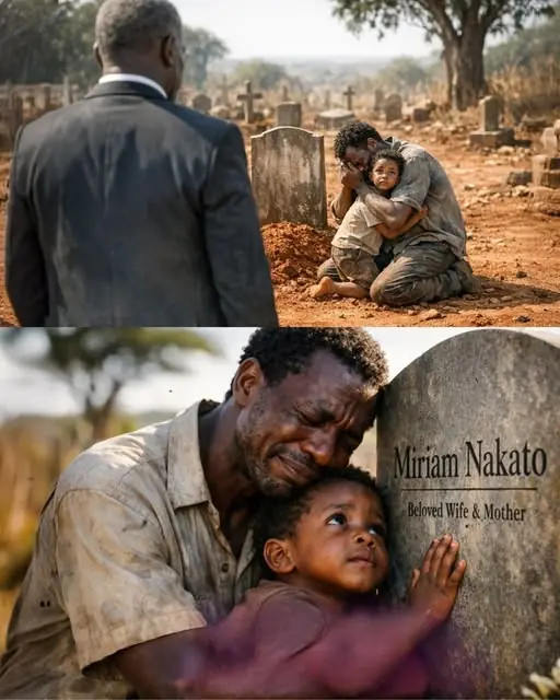 A billionaire visits his daughter’s grave and discovers a poor janitor in tears with a child