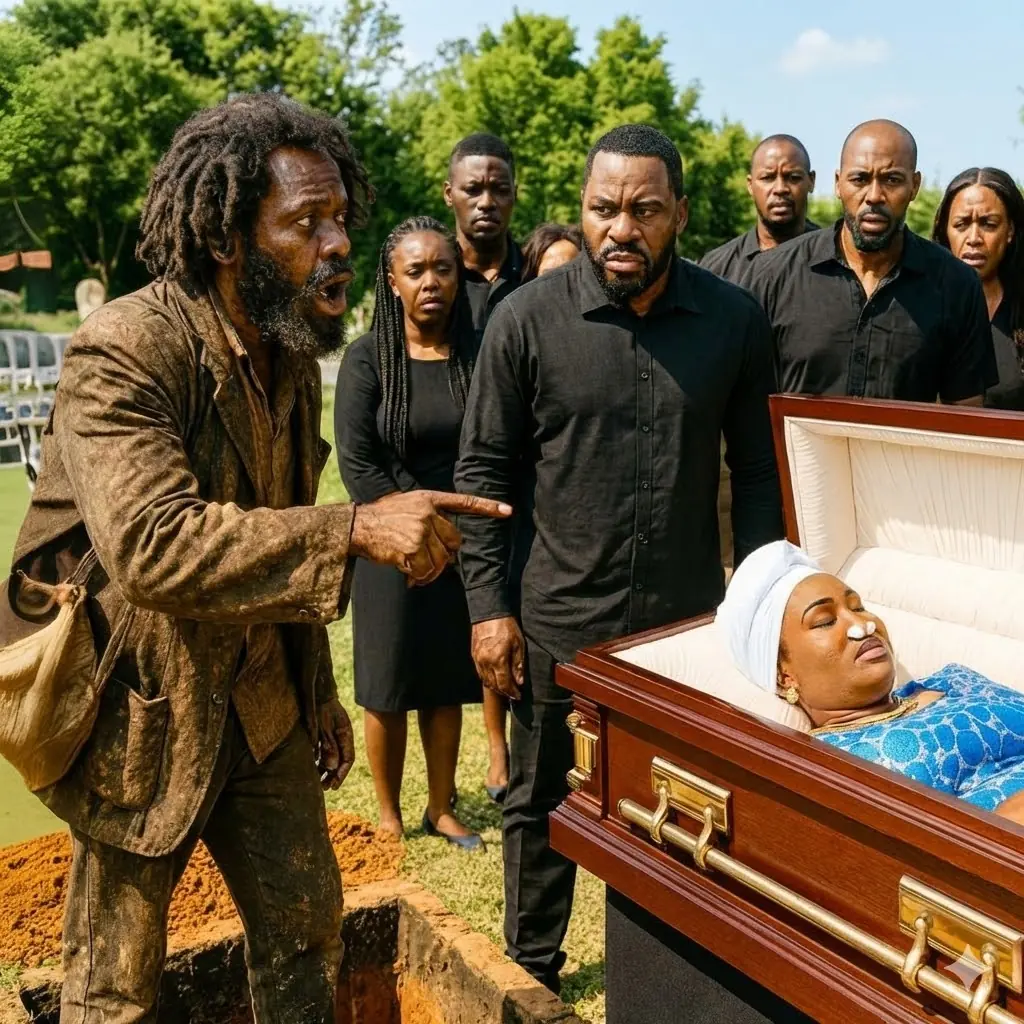 “She’s Not Dead”, Homeless Man Stops Billionaire’s Funeral To Save Her, What Happened Next Shocked