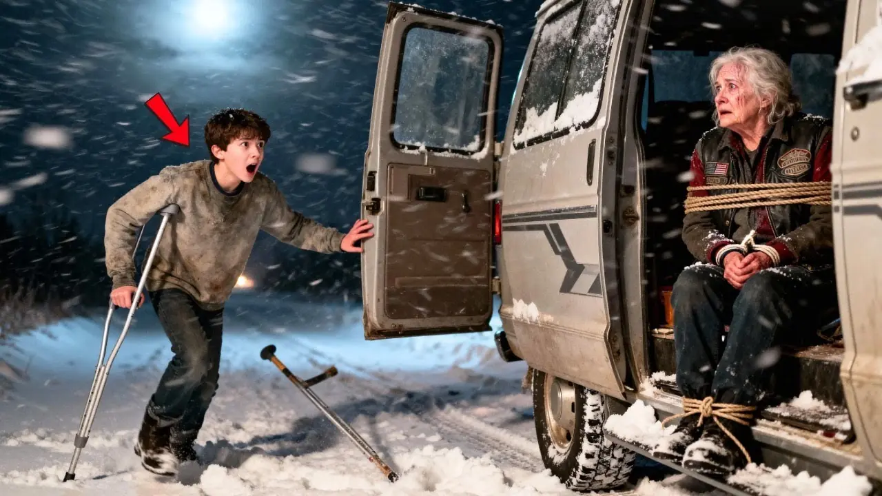 Disabled Boy Found a Hells Angel Grandma Bound in a Van, Left To Die, 1,073 Bikers Gasped