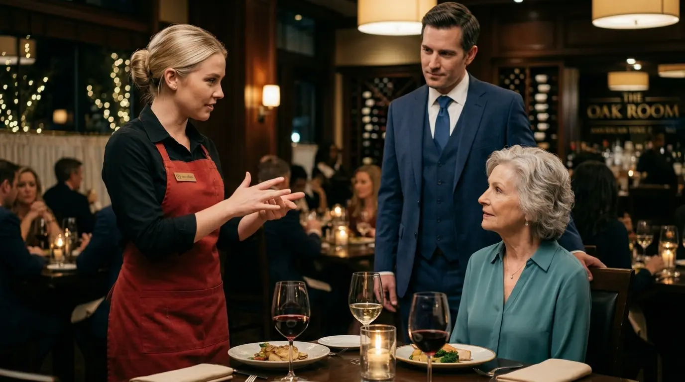 Shy Waitress Greeted Billionaire’s Deaf Mom — Her Sign Language Left Everyone Shocked