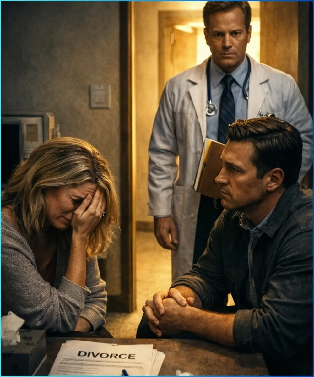 WHEN HER HUSBAND ASKED FOR A DIVORCE IN THE ONCOLOGY CLINIC, THE DOCTOR WALKED IN WITH A SECRET THAT CHANGED EVERYTHING