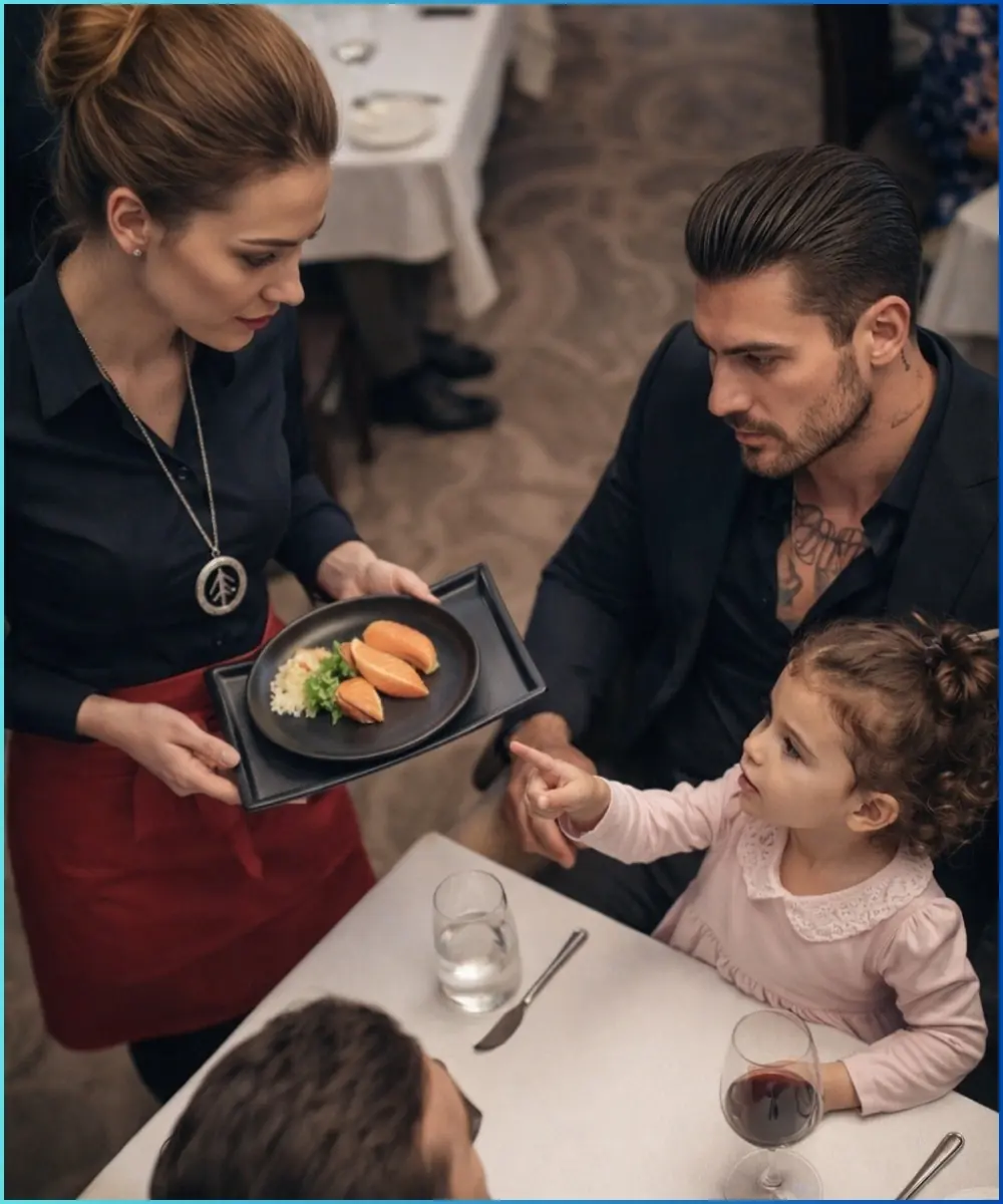 SHE HAD ONLY ONE WORD IN 14 MONTHS. WHEN THE MOB BOSS’S SILENT DAUGHTER POINTED AT THE WAITRESS AND SAID “MAMA,” EVERY GUN IN THE ROOM WENT STILL