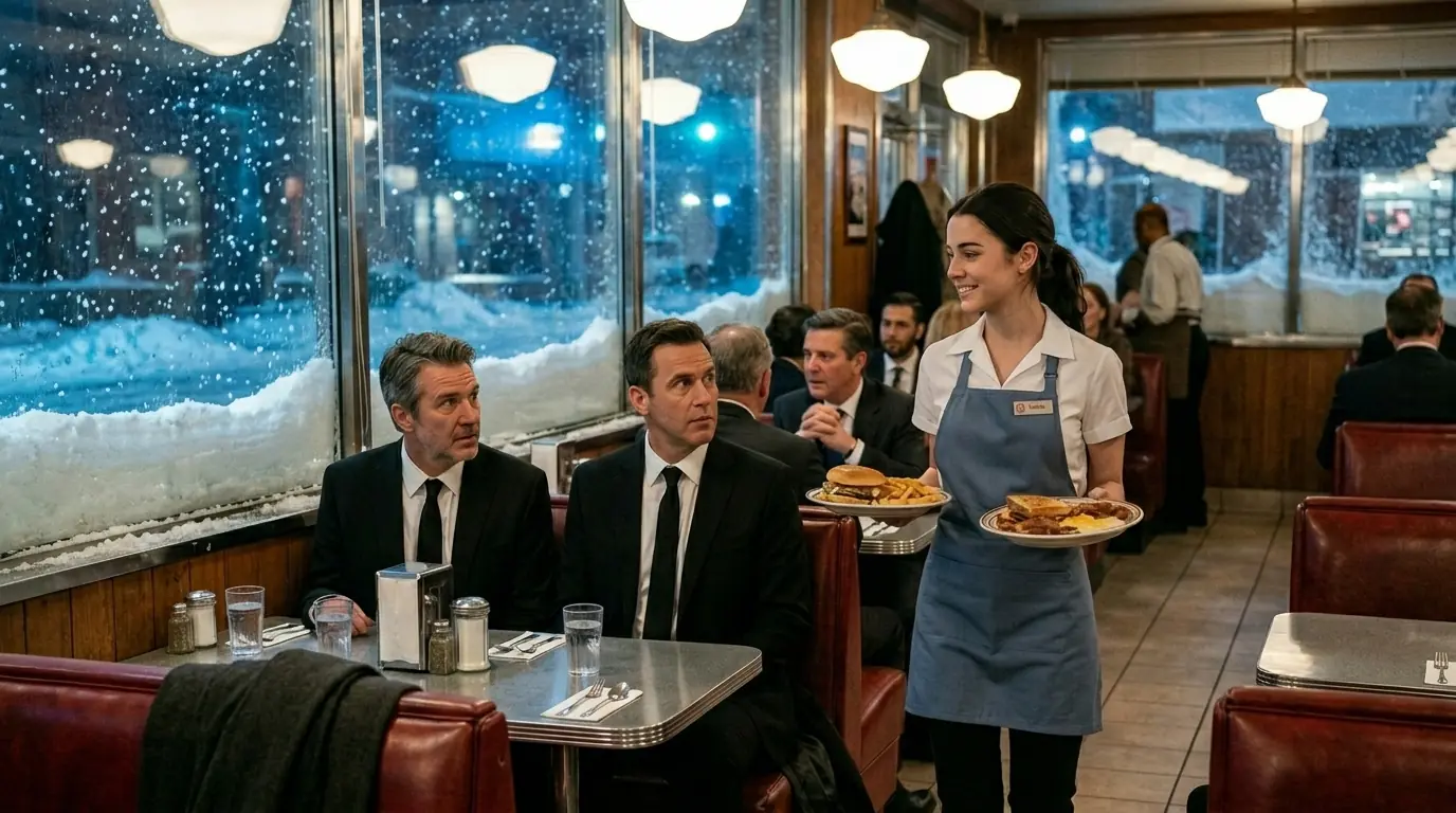 Waitress Shelters 15 Billionaires in a Snowstorm—Next Day 135 Luxury Cars Show Up at Her Place