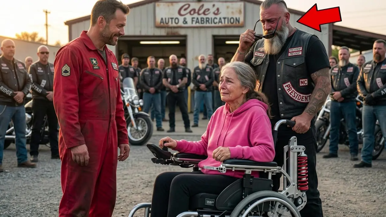 Poor Mechanic Gives Bikers Disabled Mother a Miracle — Next Day 300 Hells Angels Changed His life