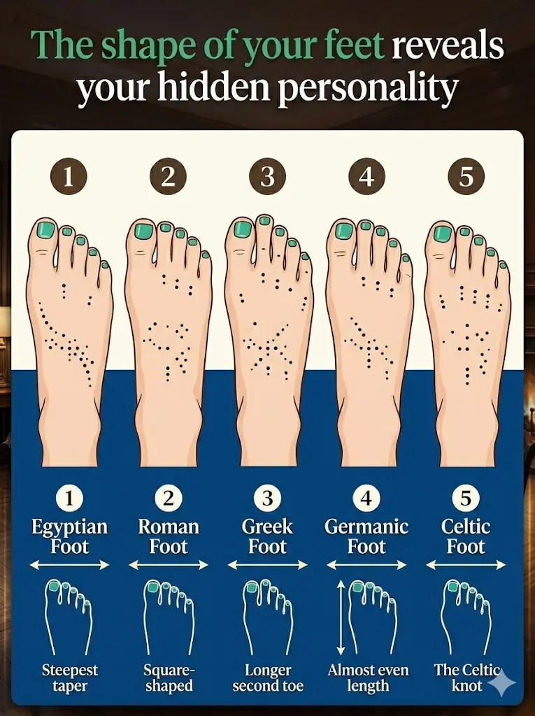 The shape of your feet reveals your hidden personality
