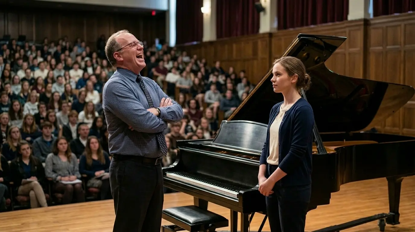 Teachers Force a Simple Woman to Play a Difficult Piano Piece — Unaware She's a Piano Virtuoso
