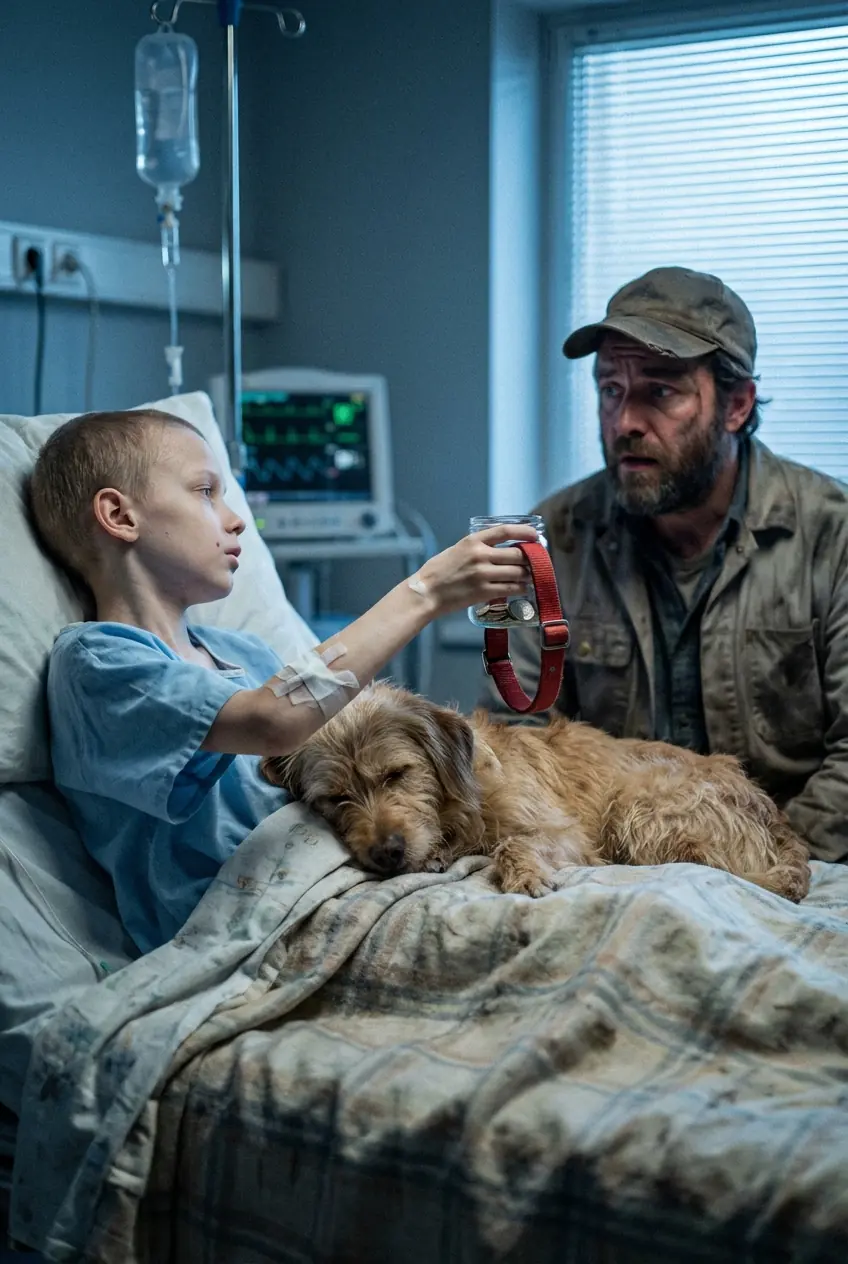 A dying seven-year-old boy gave me $3.87 in pennies, begging me to save his abused dog from his stepfather. What my tow truck crew did next didn’t just help—it transformed our entire town in ways no one expected.