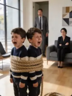 He Came Home Early Because of a Strange Feeling… What He Found on the Living Room Floor with His Twin Sons Destroyed Everything He Thought He Knew