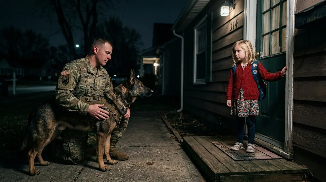 Sir, My Mom Didn’t Wake Up…” the Little Girl Said — A Navy SEAL and His K9 Followed Her