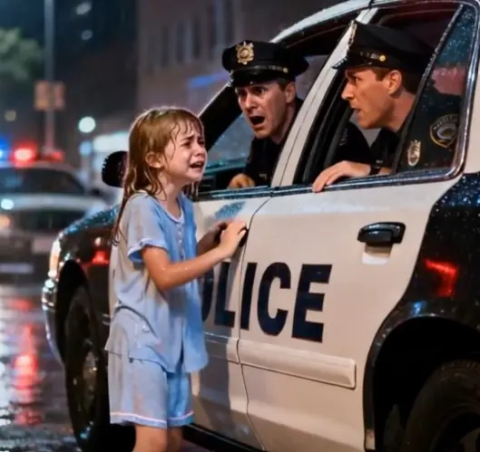A crying little girl ran into a police station, begging, “Please come home with me…”