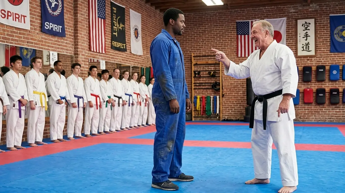 Single Dad Janitor Was Asked to Teach Karate as a Joke — What He Did Next Shocked the Whole School
