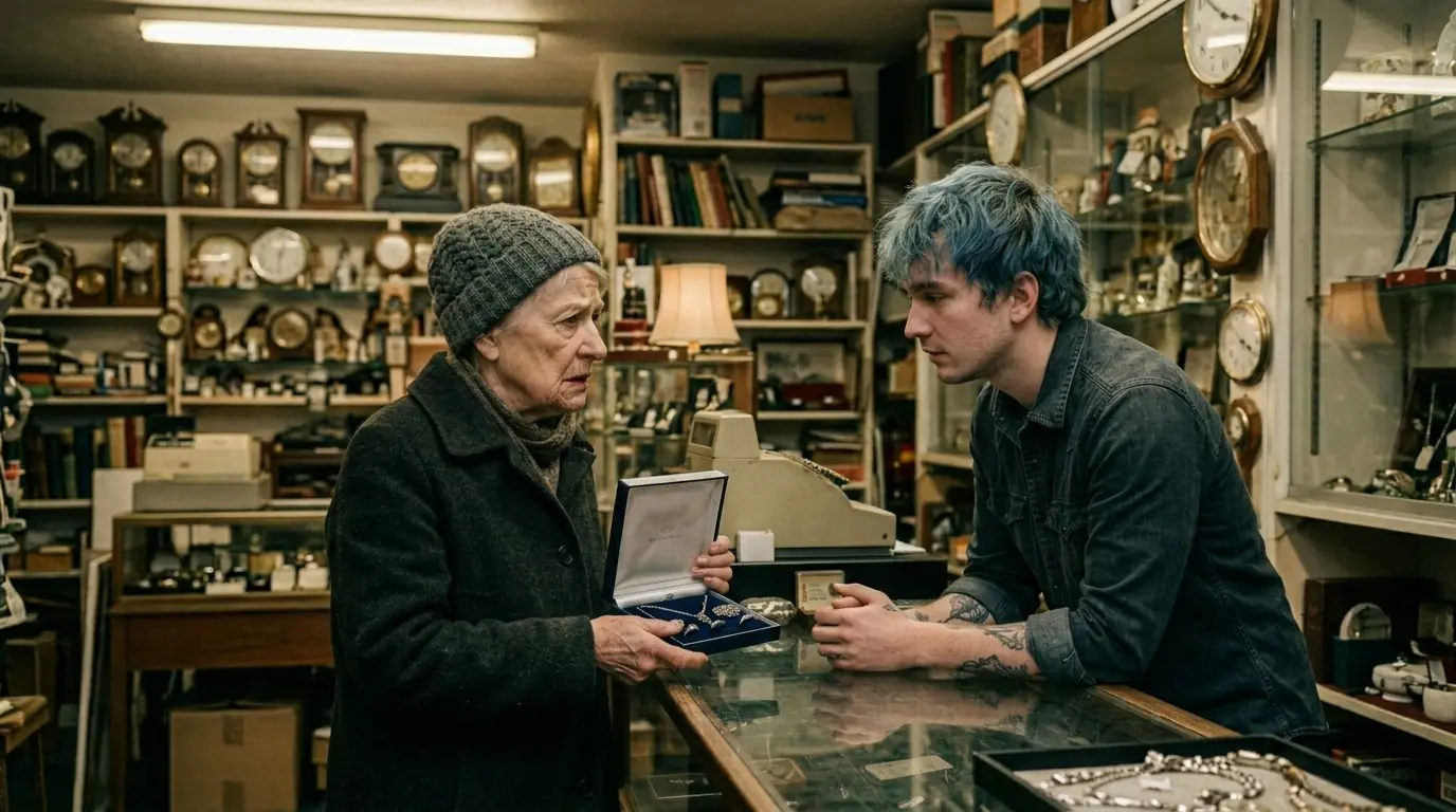 She Walked In to Sell Her Family’s Last Treasure — But the Buyer Refused and Paid Her Debt Instead