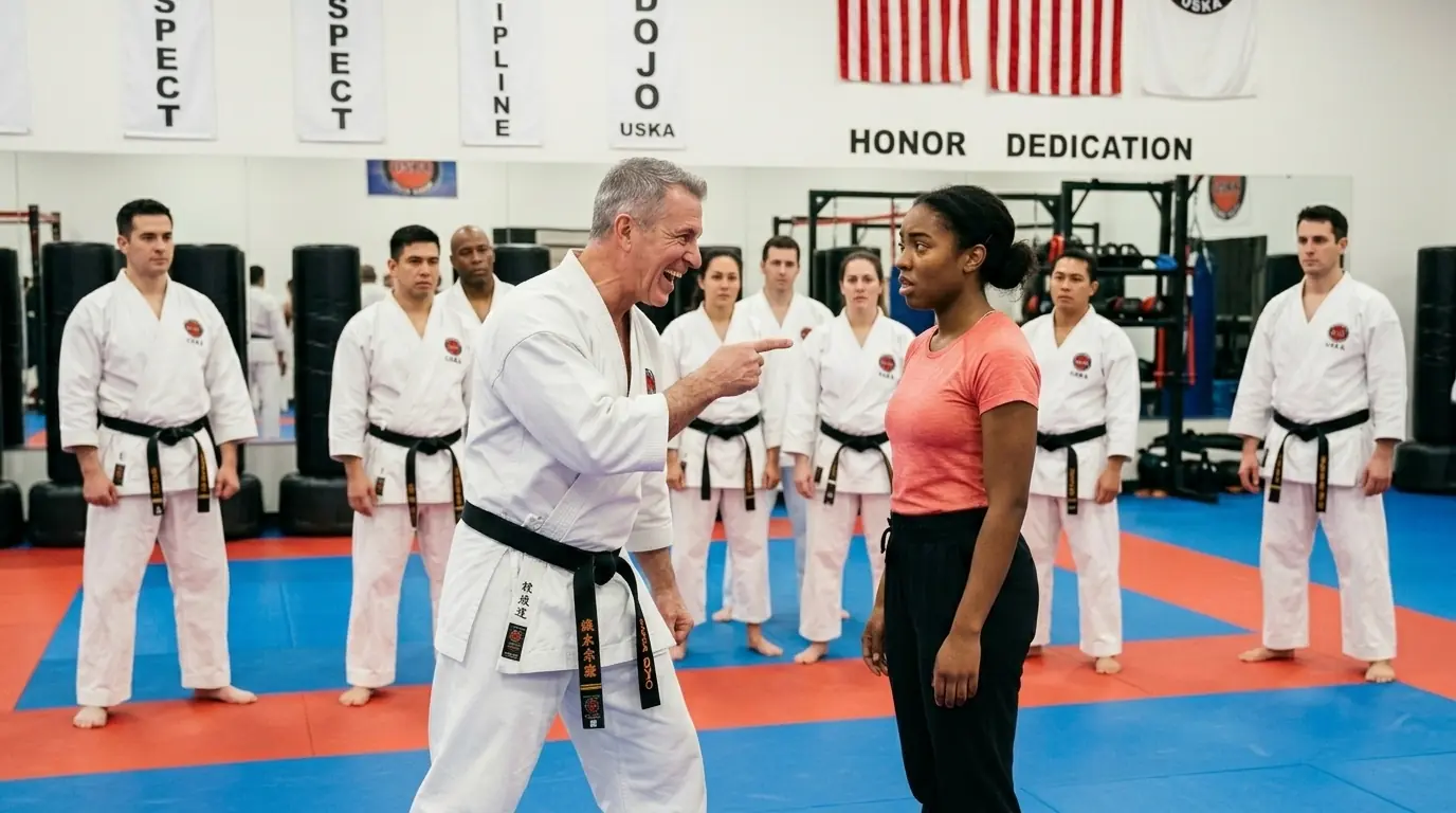 Black Belt Asked a Black Woman to Fight as a Joke – What She Did Next Silenced the Whole Gym