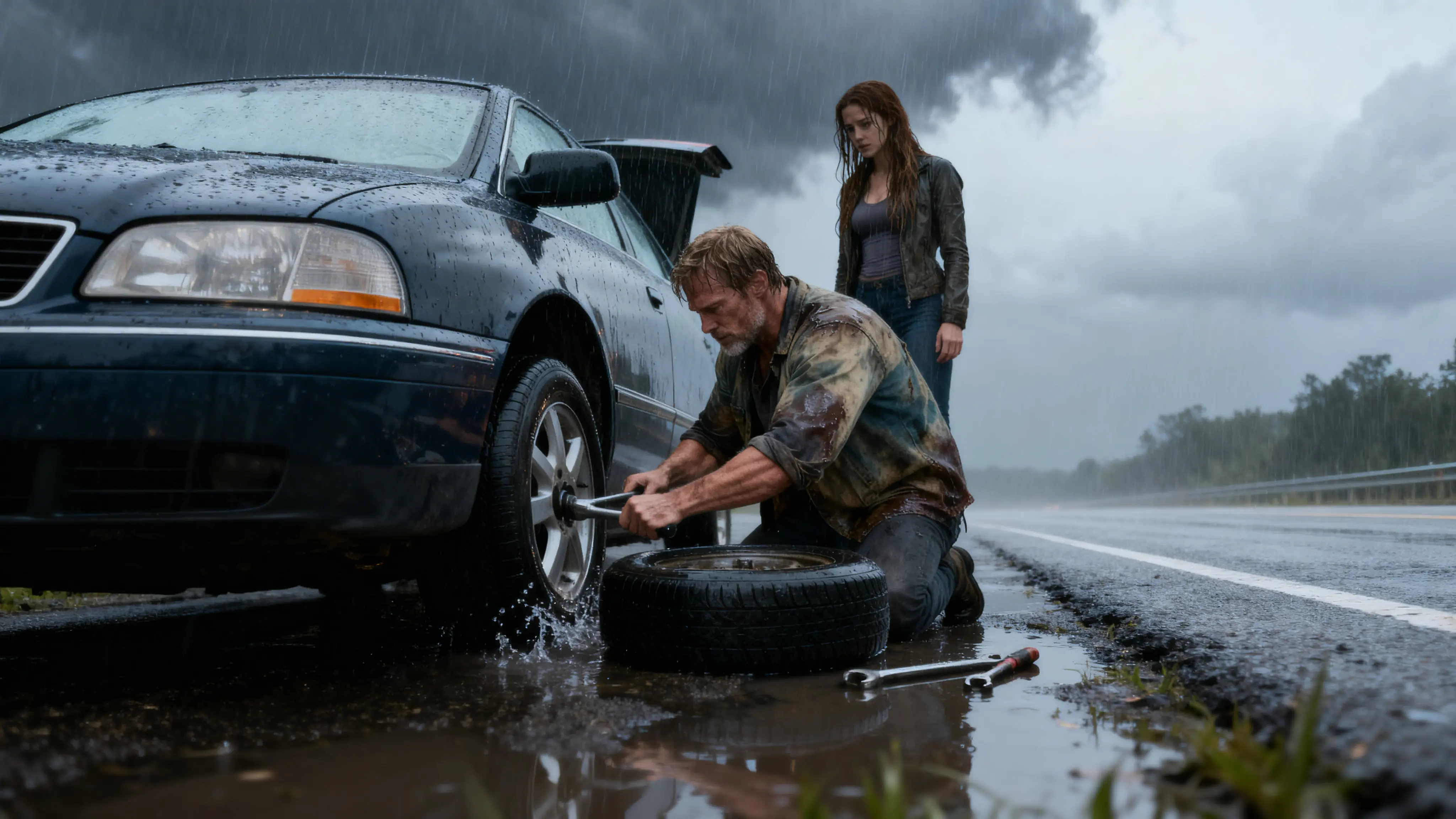 Single Dad Missed His Interview to Help a Woman with a Flat Tire—Unaware She Was the Company’s CEO