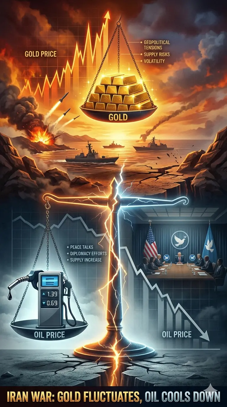 Iran Tensions Shake Markets: Gold Surges While Oil Cools Down