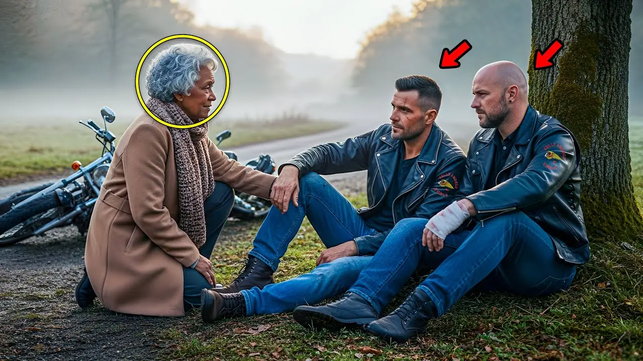 Elderly Lady Stumbles Upon 2 Injured Hell’s Angels, Her Reaction Stuns the Whole Town