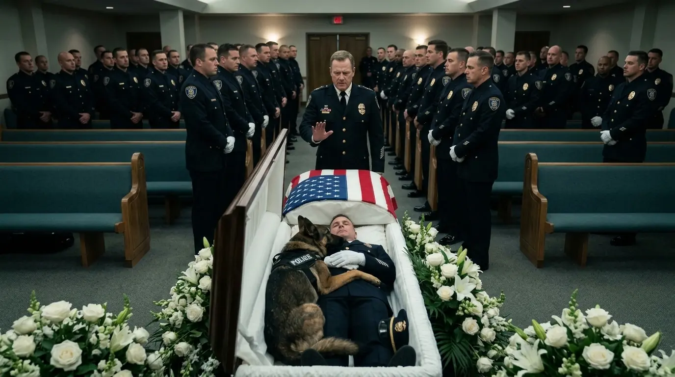 The Police Dog Did Not Leave the Officers Coffin — What Officers Discovered Changed Everything
