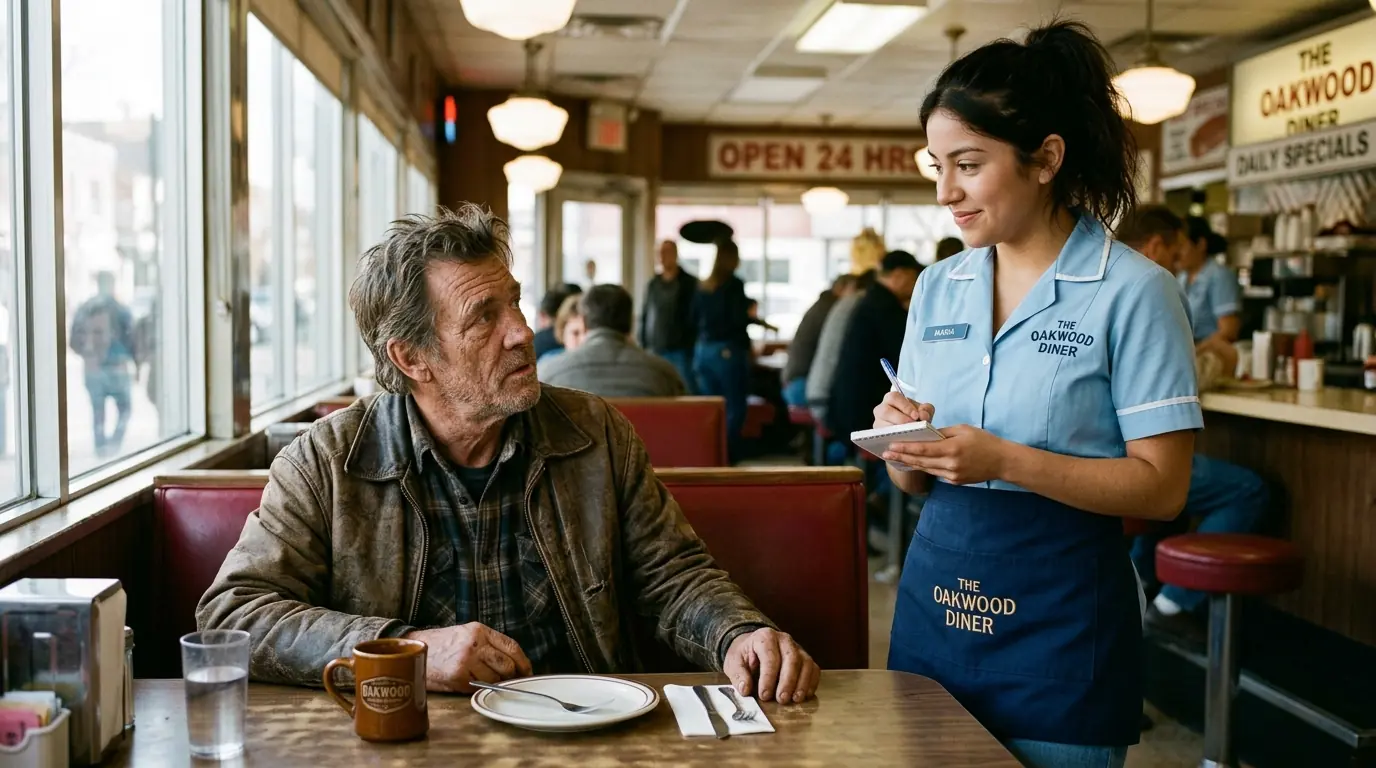 An Old Man Was Asked to Leave a Quiet Restaurant — What He Did for the Waitress Transformed Her Life