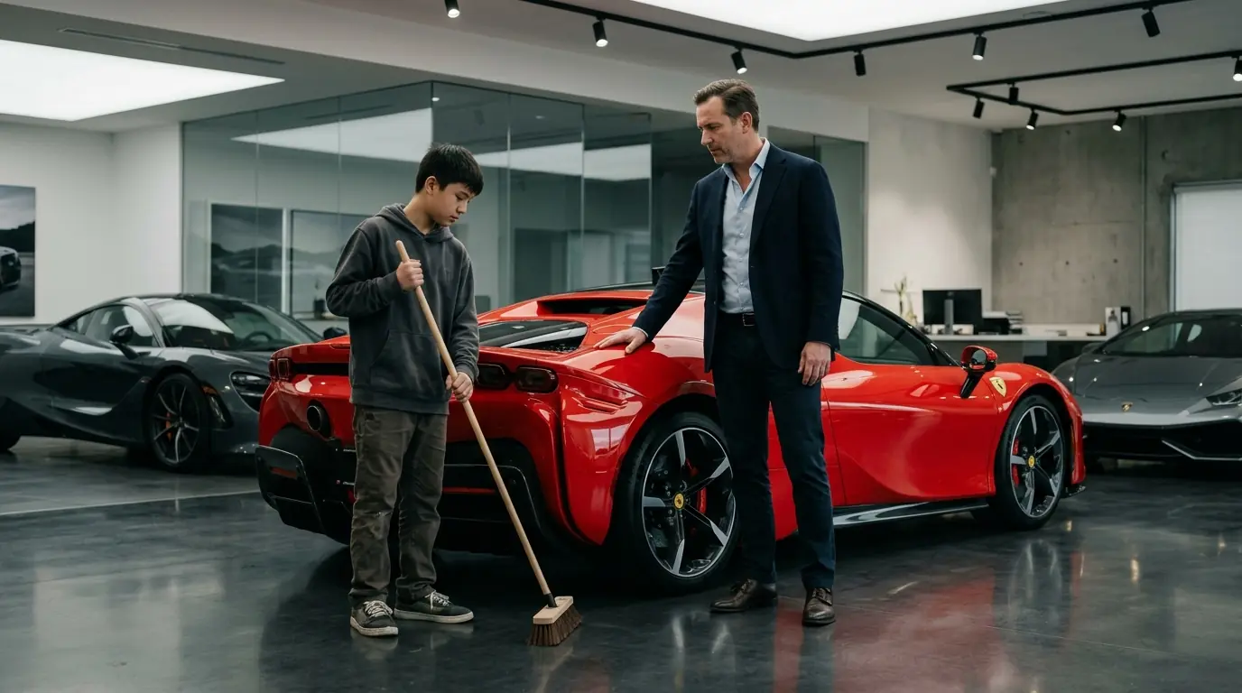 They Humiliated a 13-Year-Old Janitor’s Son in the Garage — He Solved a $70 Million Ferrari Problem No Expert Could