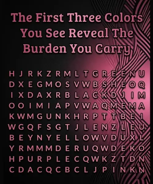 The First Three Colors You See Reveal The Burden You Carry ... See more