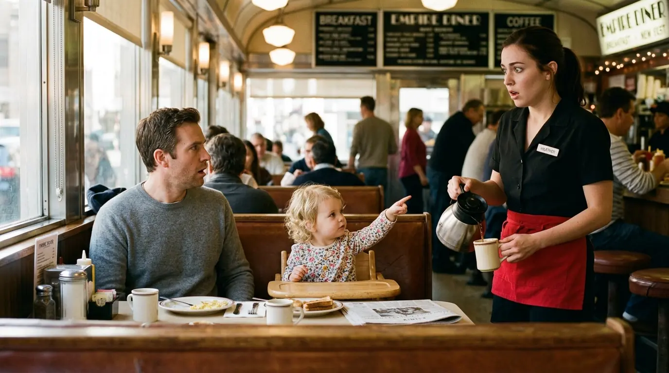 Daughter Of Single Dad CEO Said Her First Word — She Pointed At The Waitress And Called Her Mom