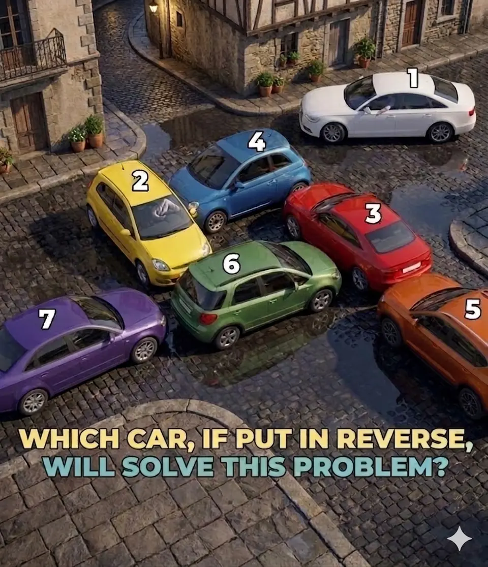 Which Car Should Reverse to Solve This Traffic Puzzle? The Answer Might Surprise You