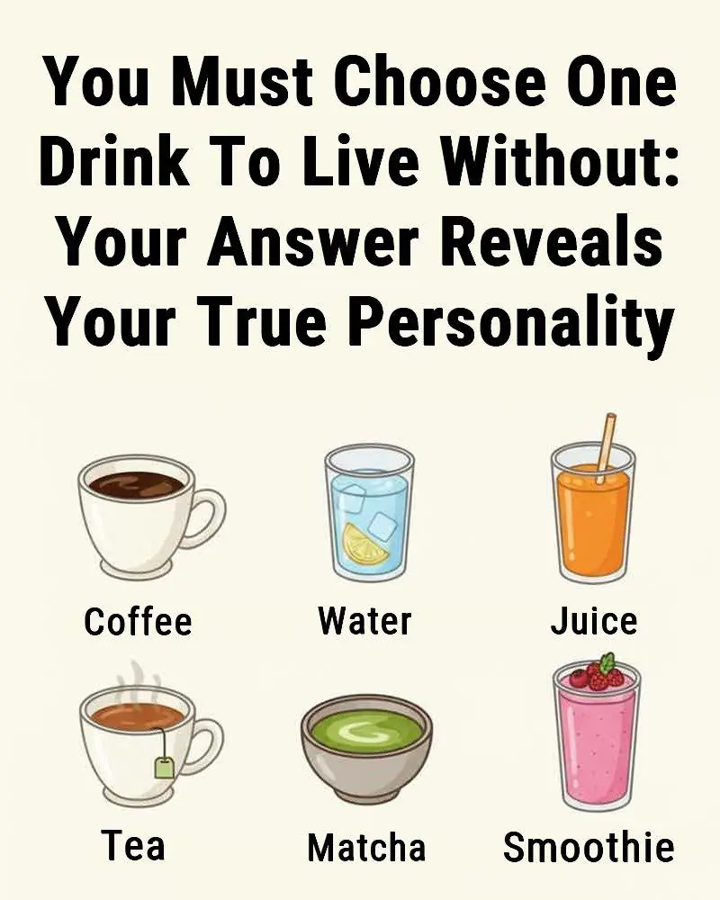 Choose One Drink To Live Without: Your Answer To Reveal Your True Personality...