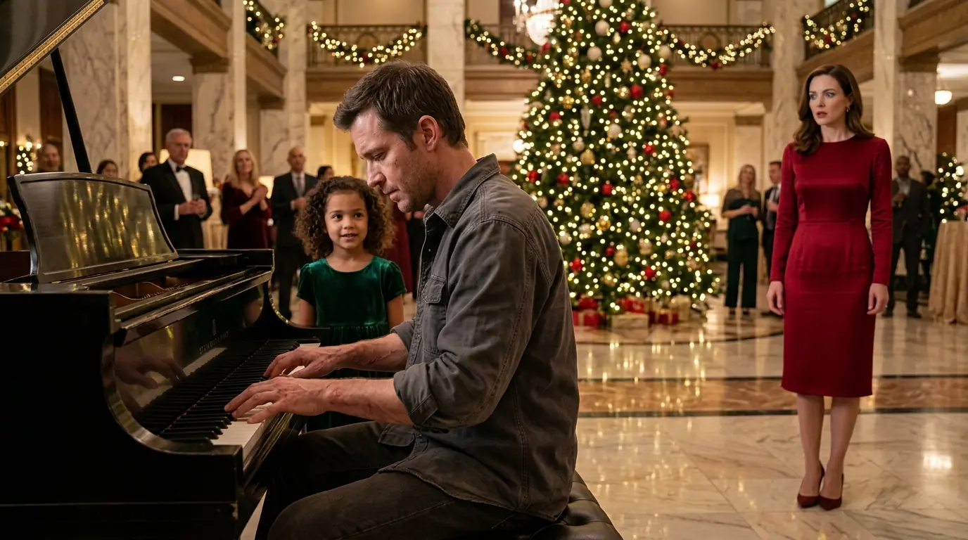 Single Dad Played a Piano Melody — The CEO Froze, Hearing the Song Her First Love Wrote for Her