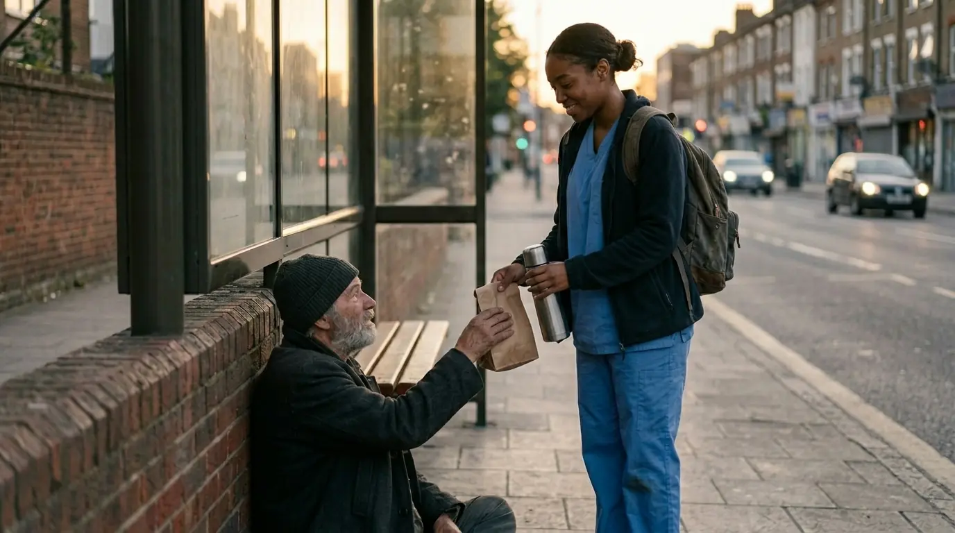 She Fed a Homeless Veteran Every Morning for Six Months — After He Died, His Final Letter Changed Her Life Forever