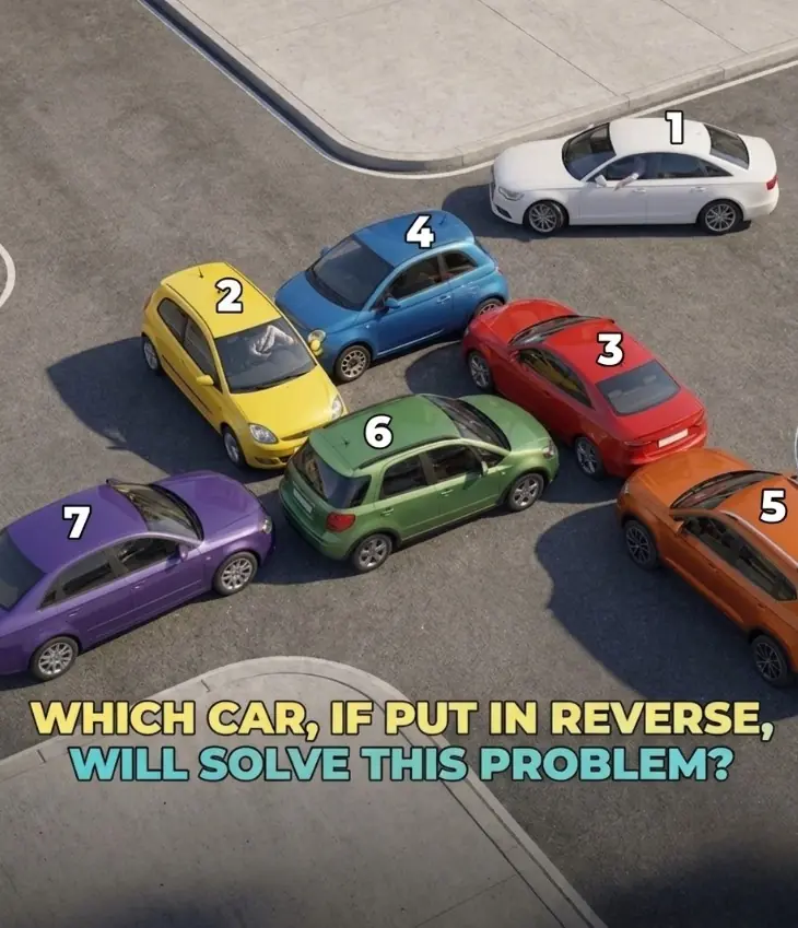 WHICH CAR, IF PUT IN REVERSE, WILL SOLVE THIS PROBLEM?