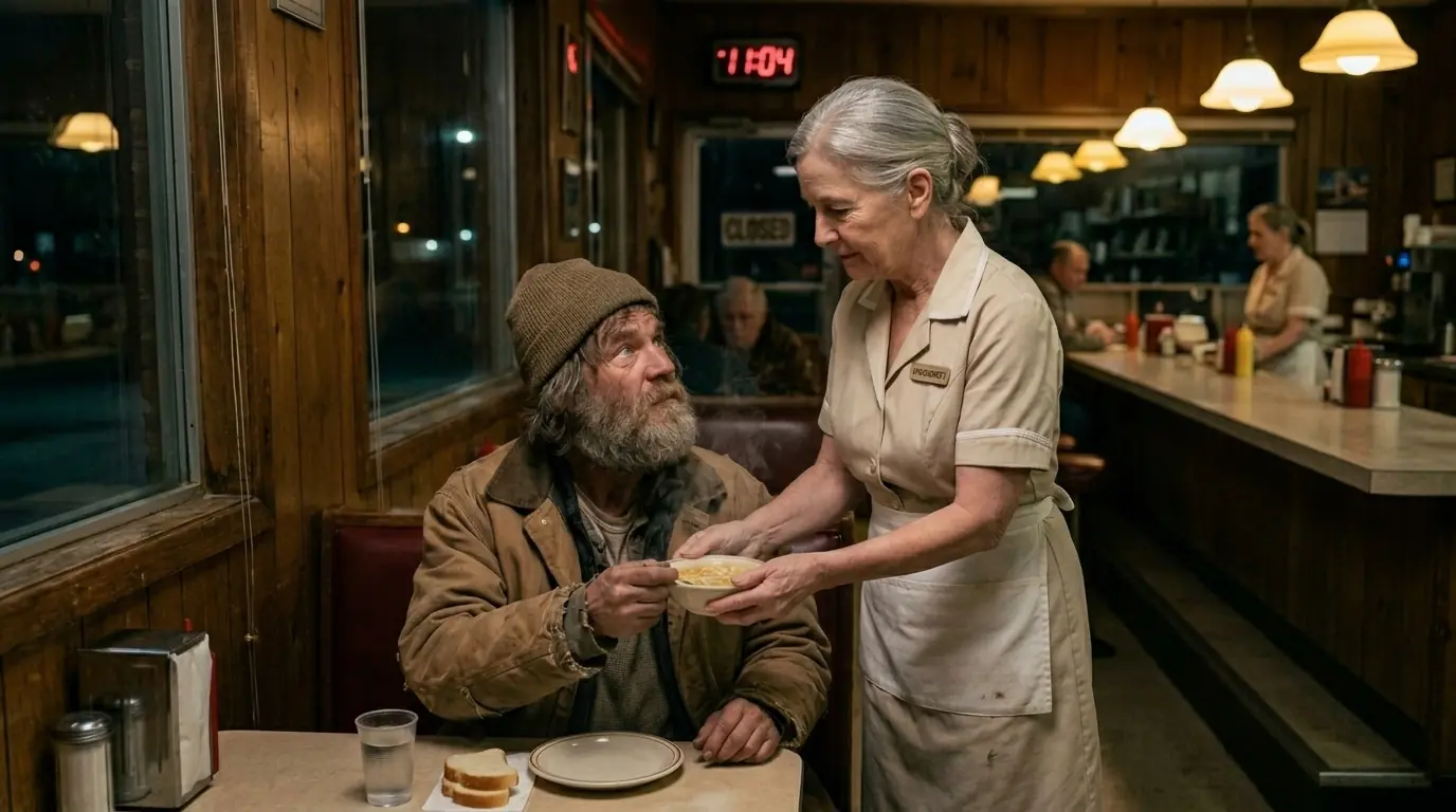60-Year-Old Waitress Was Fired For Helping Owner Disguised As Homeless — Next Day She...