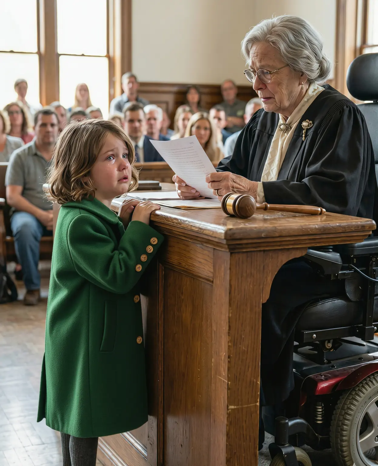 “Your Honor, If You Let My Dad Come Home, I Can Fix Your Legs”—The Moment a Little Girl Changed an Entire Courtroom