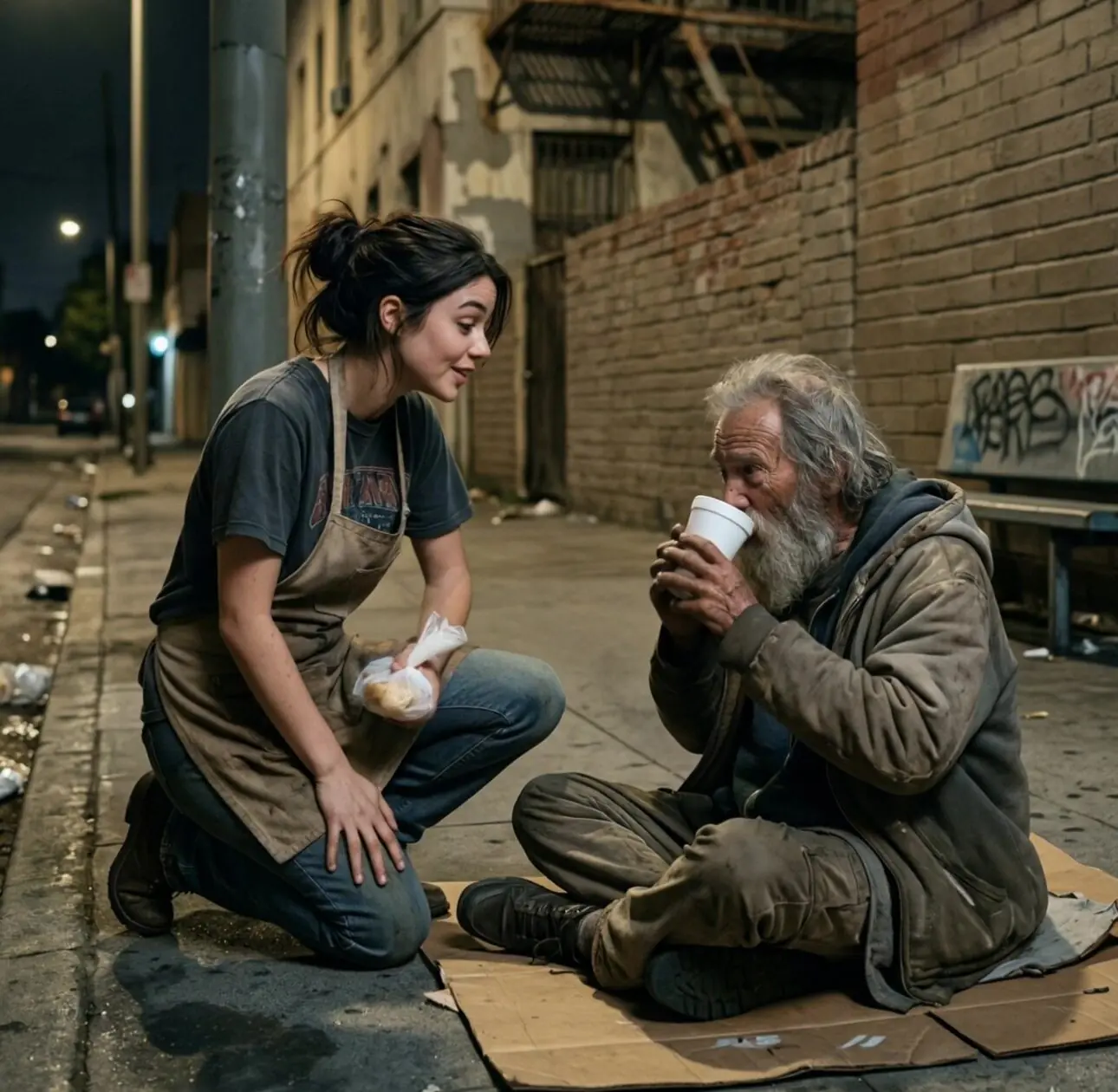 She Helped a Homeless Man in Secret for Months—Then His Children Arrived With Security and a Sh0cking Accusation