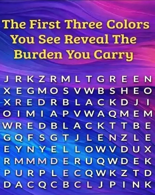 The First 3 Colors You See Reveal Your Personality