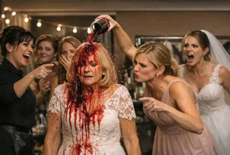 The Makeup Artist Mocked the Foster Mom in WHITE and the Bridesmaid Poured Wine on Her — Seconds Later, They REGRETTED Everything