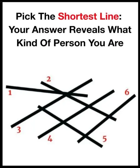 Pick The Shortest Line: Your Answer Reveals What Kind Of Person You Are