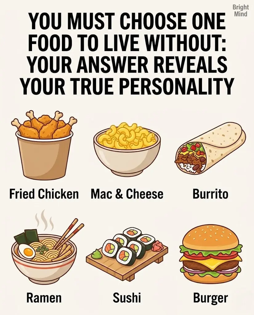 Choose One Food to Give Up Possitive or Negative — What Your Choice Reveals About Your Personality