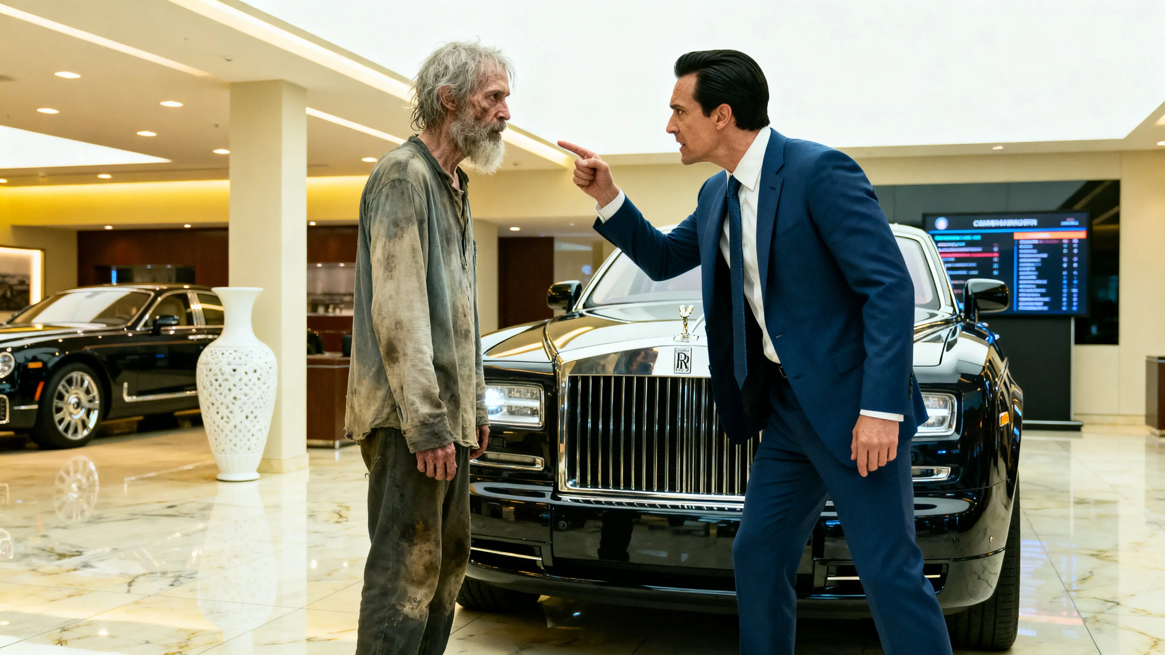 Ignored in a Rolls-Royce Showroom – The Owner Revealed Himself Later