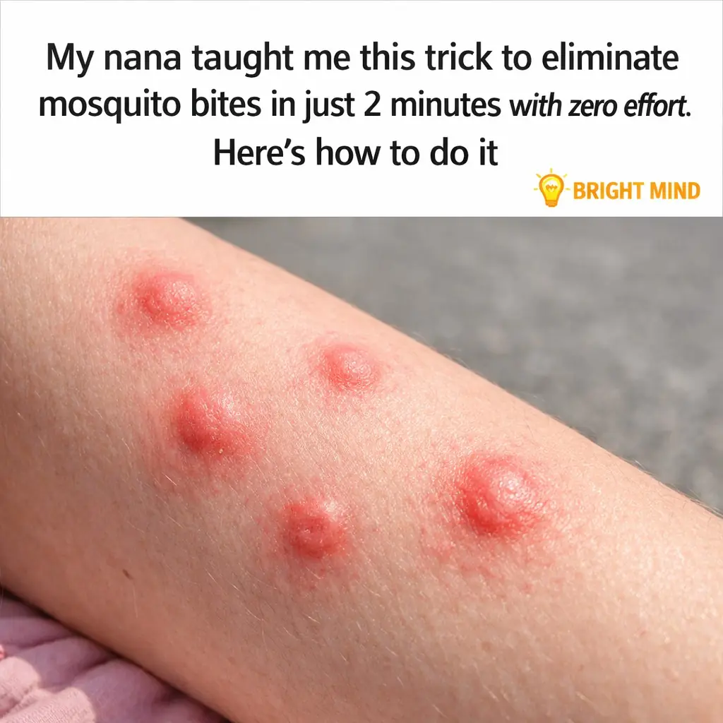 Nana’s 2-Minute Mosquito Bite Trick That Stops Itching Instantly (No Cream Needed!)